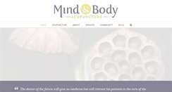 Desktop Screenshot of mindandbodyacupuncture.com